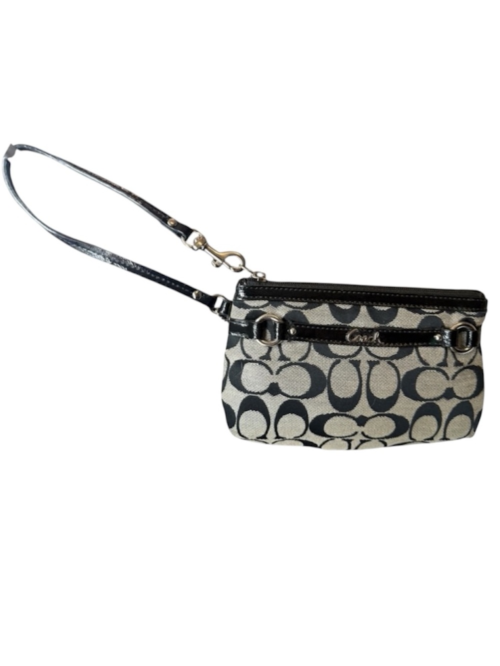 Coach Signature Vintage Zoe Large Wristlet NWOT - Picture 2 of 5